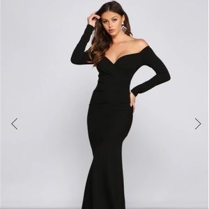 Black long Fashion Nova Dress